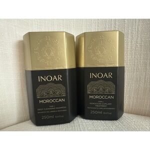 Inoar‎ Moroccan Blowout Treatment & Shampoo Set 250 ml Step 1 & 2